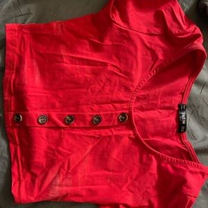Red Crop Top